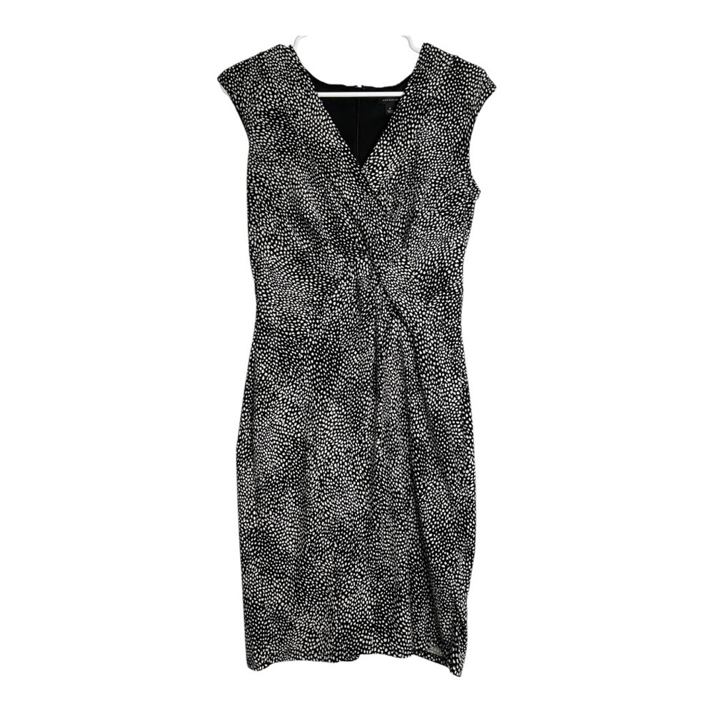 Stylish business casual Ann Taylor Black and White Dress